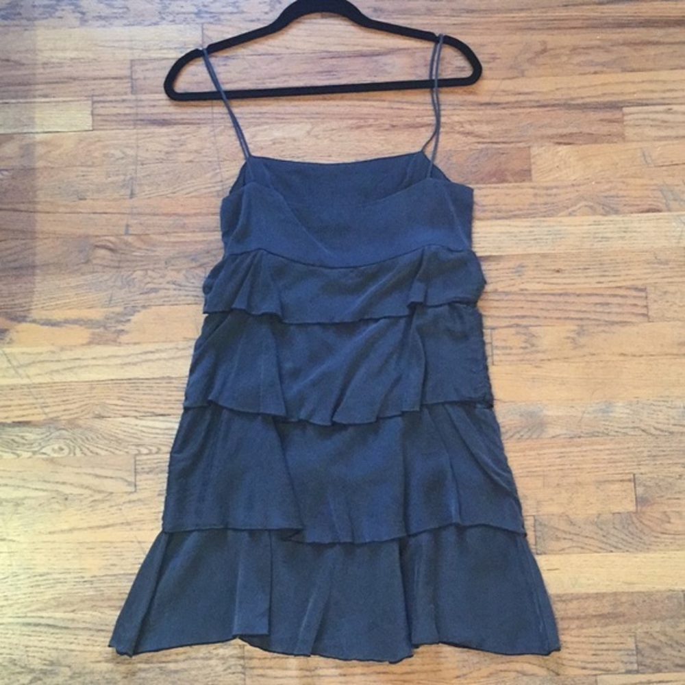 Michelle Jonas Navy Tiered Mini Dress